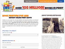 Tablet Screenshot of booksjustbooks.com